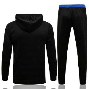 Sweat Shirt Capuche Real Madrid 2022 Noir Bleu Pas Cher