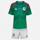 Maillot De Foot Mexique Domicile Enfant 2022-2023 Bleu Pas Cher