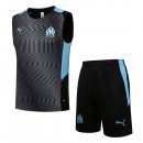 Maillot De Foot Marseille Sans Manches Ensemble Complet 2021-2022 Pas Cher