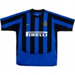 Thailande Maillot De Foot Inter Milan Domicile Retro 2003 2004 Bleu Pas Cher