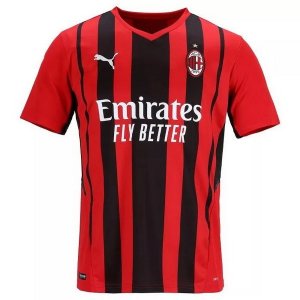 Thailande Maillot De Foot AC Milan Domicile 2021-2022 Rouge Pas Cher