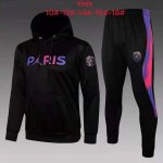 Enfant Sweat Shirt Capuche Paris Saint Germain 2022 Noir Rose 1 Pas Cher