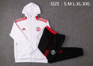 Sweat Shirt Capuche Manchester United 2022 Blanc Pas Cher