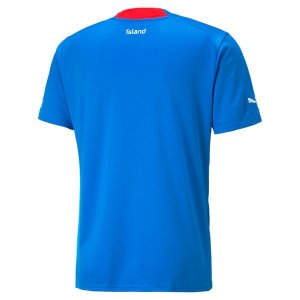 Maillot De Foot Islande Domicile 2022 Bleu Pas Cher