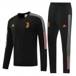 Survetement Juventus 2021-2022 Noir Orange Pas Cher