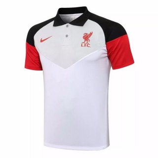 Polo Liverpool 2021-2022 Gris Blanc Pas Cher