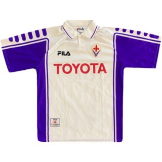 Thailande Maillot De Foot Fiorentina FILA Exterieur Retro 1999 2000 Blanc Pas Cher