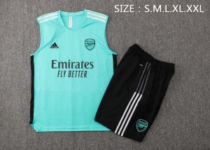 Maillot De Foot Arsenal Sans Manches 2022 Vert Noir Pas Cher