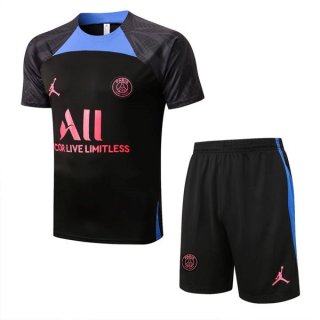 Maillot De Foot Entrainement PSG Ensemble Complet 2022-2023 Noir Pas Cher