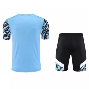 Maillot De Foot Entrainement Ensemble Complet Manchester City 2021-2022 Bleu Pas Cher