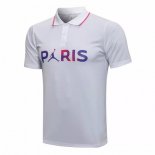 Polo Paris Saint Germain 2021-2022 Blanc Purpura Pas Cher