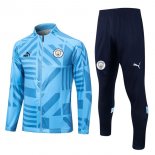 Survetement Manchester City 2022-2023 Bleu Pas Cher