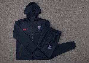 Sweat Shirt Capuche PSG 2021-2022 Bleu Marine Pas Cher