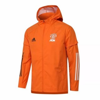 Coupe Vent Manchester United 2021-2022 Orange Pas Cher