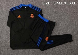 Survetement Training Real Madrid 2022 Noir Bleu Pas Cher