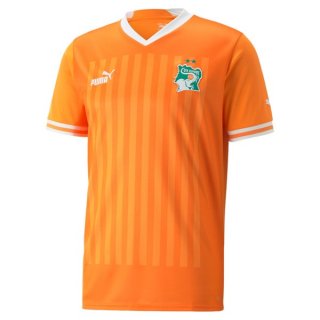 Thailande Maillot De Foot Ivory Coast Domicile 2022 Orange Pas Cher