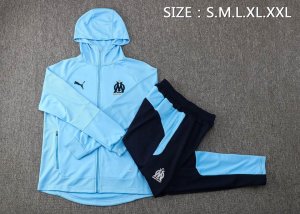 Sweat Shirt Capuche Marseille 2022-2023 Bleu Pas Cher