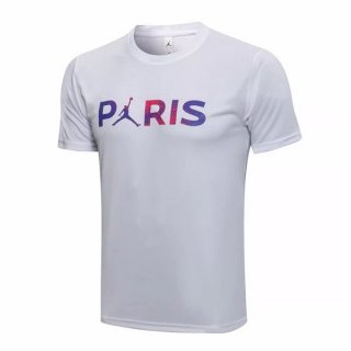 Maillot De Foot Entrainement Paris Saint Germain 2021-2022 Blanc Purpura Pas Cher