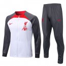 Survetement Liverpool 2022-2023 Blanc Gris Pas Cher