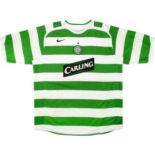 Thailande Maillot De Foot Celtic Domicile Retro 2005 2006 Vert Pas Cher