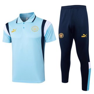 Polo Manchester City Ensemble Complet 2024-2025 Bleu