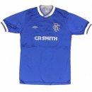 Thailande Maillot De Foot Rangers Domicile Retro 1984 1987 Bleu Pas Cher