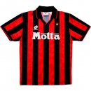 Thailande Maillot De Foot AC Milan Domicile Retro 1993 1994 Noir Rouge Pas Cher