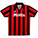 Thailande Maillot De Foot AC Milan Domicile Retro 1993 1994 Noir Rouge Pas Cher