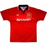 Thailande Maillot De Foot Manchester United Domicile Retro 1994 1996 Rouge Pas Cher