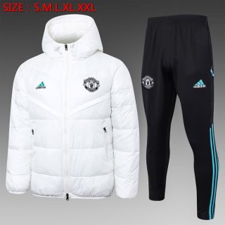 Manteau de duvet Manchester United Ensemble Complet 2024-2025 Blanc