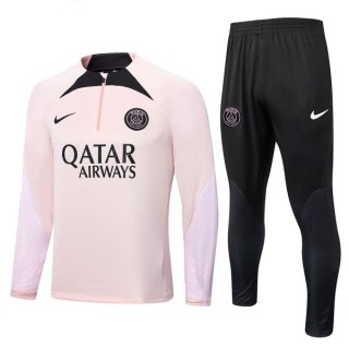 Survetement Training PSG 2022-2023 Rose Noir Pas Cher