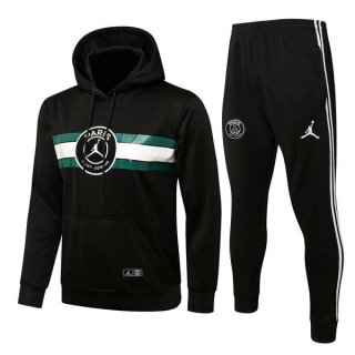 Sweat Shirt Capuche Paris Saint Germain 2022 Noir Vert Pas Cher