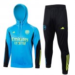 Sweat Shirt Capuche Arsenal 2024-2025 Bleu