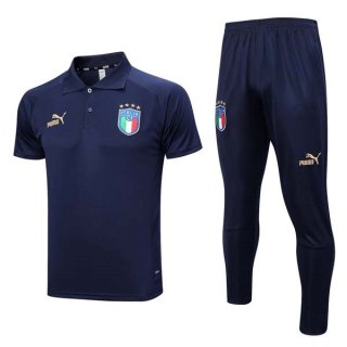 Polo Italie Ensemble Complet 2023-2024 Bleu