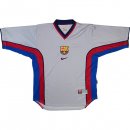 Thailande Maillot De Foot Barcelone Exterieur Retro 1998 2001 Gris Pas Cher