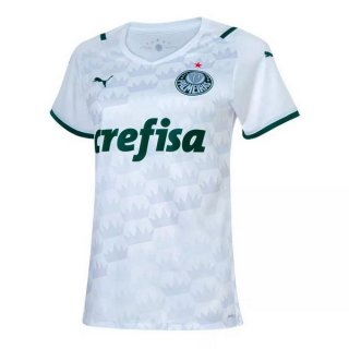 Thailande Maillot De Foot Palmeiras Exterieur Femme 2021-2022 Blanc Pas Cher