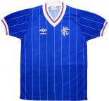 Thailande Maillot De Foot Rangers Domicile Retro 1982 1983 Bleu Pas Cher