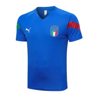 Maillot De Foot Entrainement Italie 2022-2023 Bleu 2 Pas Cher