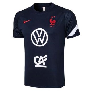 Maillot De Foot Entrainement France 2022 Bleu Pas Cher