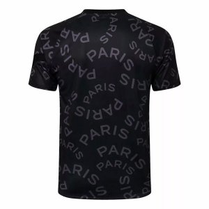 Maillot De Foot Entrainement Paris Saint Germain 2021-2022 Noir Jaune Pas Cher