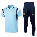 Polo Manchester City Ensemble Complet 2024-2025 Bleu