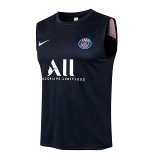 Maillot De Foot Paris Saint Germain Sans Manches 2022 Noir Pas Cher