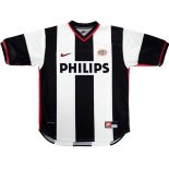 Thailande Maillot De Foot PSV Eindhoven Exterieur Retro 1998 2000 Noir Blanc Pas Cher