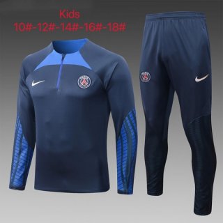 Enfant Survetement Training PSG 2023 Bleu 4 Pas Cher