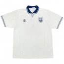 Thailande Maillot De Foot Angleterre Domicile Retro 1990 Blanc Pas Cher