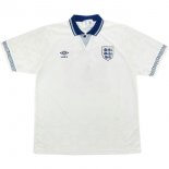 Thailande Maillot De Foot Angleterre Domicile Retro 1990 Blanc Pas Cher