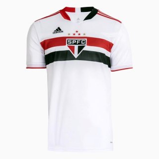 Thailande Maillot De Foot Sao Paulo Domicile 2021-2022 Blanc Pas Cher