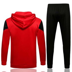 Sweat Shirt Capuche AC Milan 2022 Rouge Noir Pas Cher