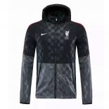 Coupe Vent Liverpool 2021-2022 Noir Gris Pas Cher