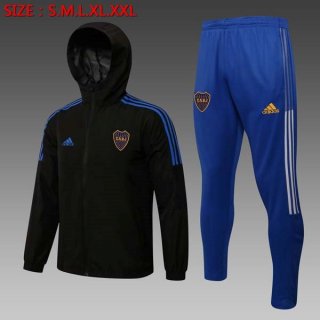 Coupe Vent Boca Juniors Ensemble Complet 2022 Noir Bleu Pas Cher